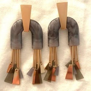 Rose Gold Conner Statement Earrings